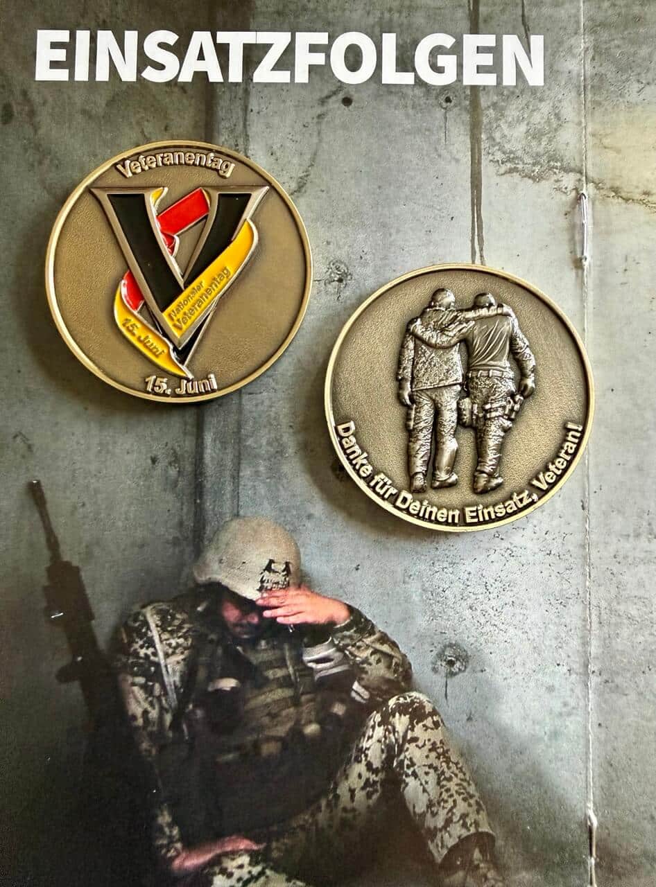 Gedenkmedaillen und Veteranen-Coins