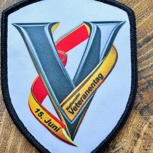 Detailansicht eines Veteranenabzeichens